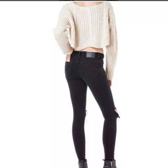 UNIF Push Black Distressed Skinny Jeans - Picture 2 of 9